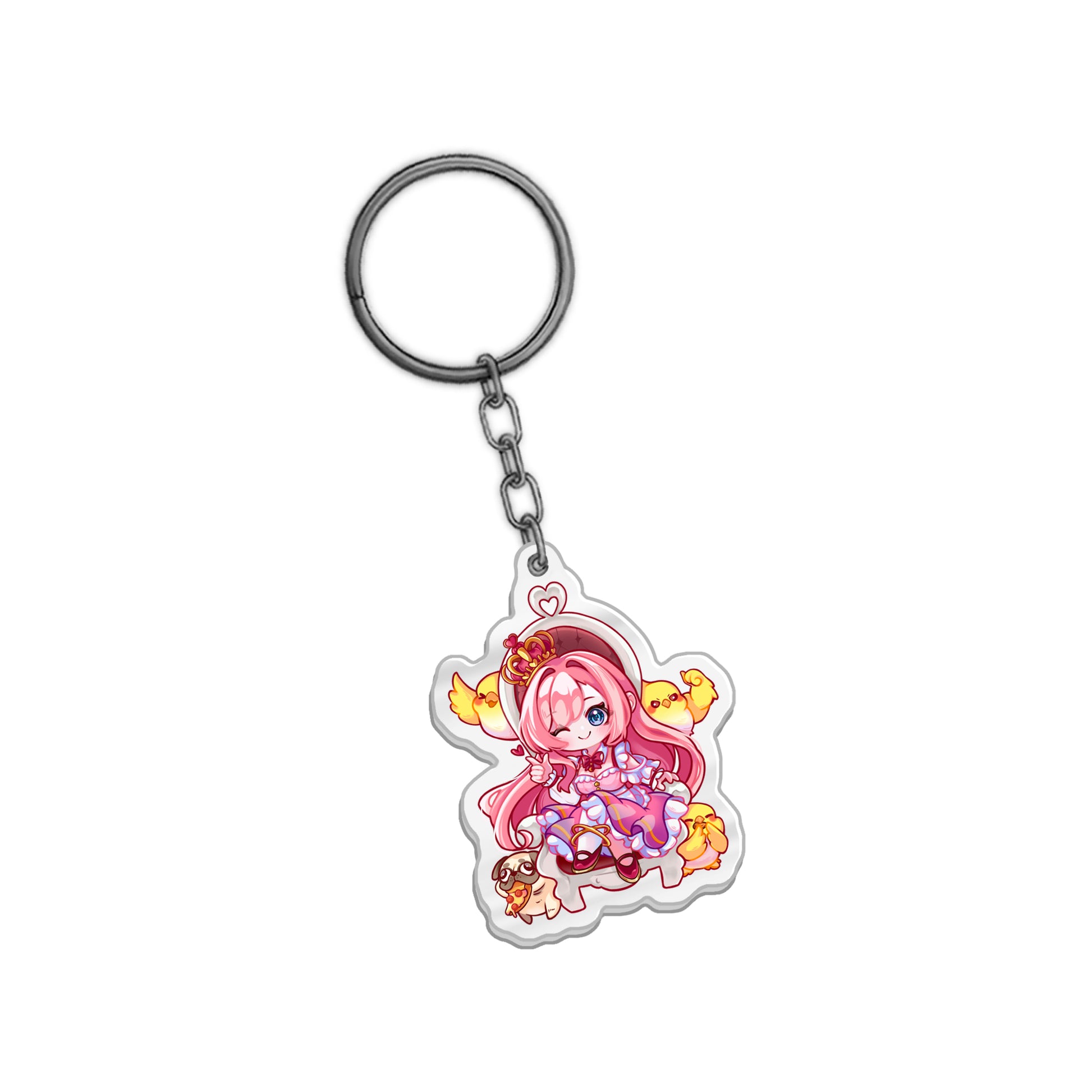 HiyoCafe "Throne" Acrylic Keychain