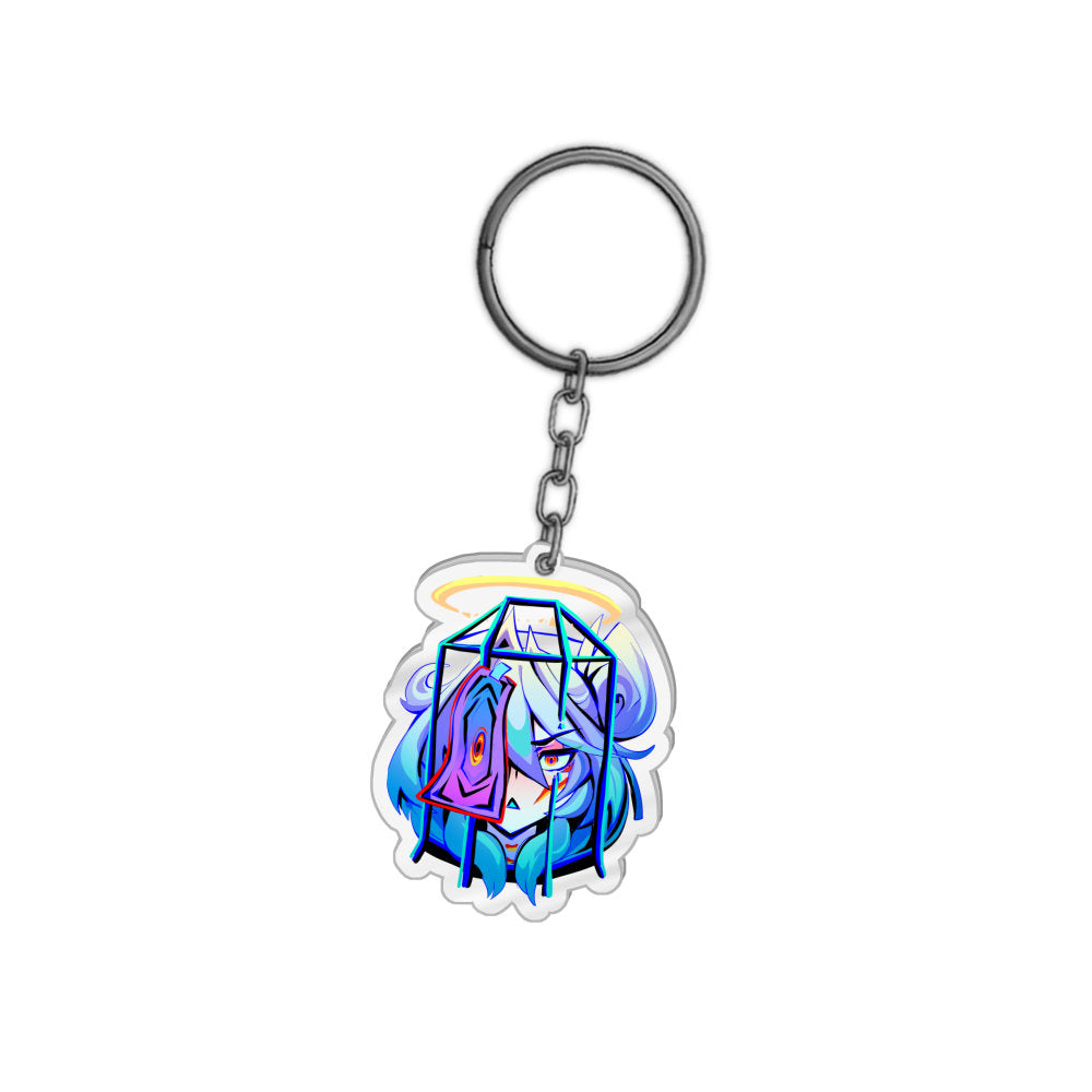 HonekoAo Caged Head Keychain