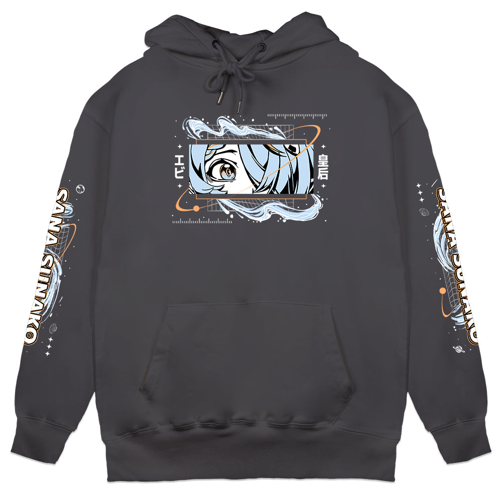 Sana Sunako "Galactic Empress" Hoodie - Charcoal