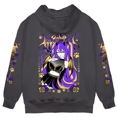 XaiahMinami "Psychedelic" Hoodie - Charcoal