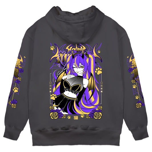 XaiahMinami "Psychedelic" Hoodie - Charcoal