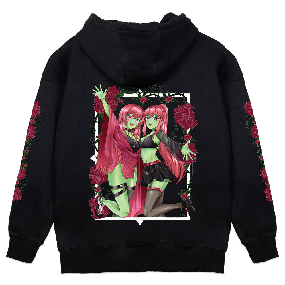 Pinkzombie8u "Thorns and Roses" Hoodie