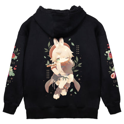 Fig Ficus 'Figgy on the Flute' Hoodie