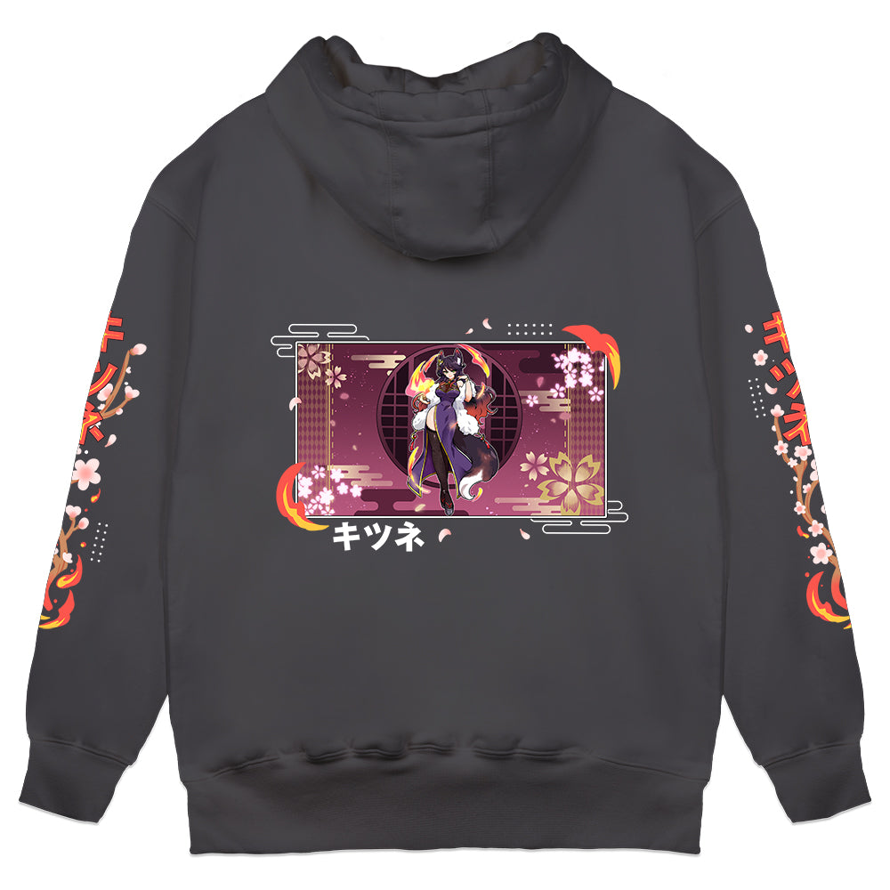 FireLordBrooke "Flames" Hoodie - Charcoal