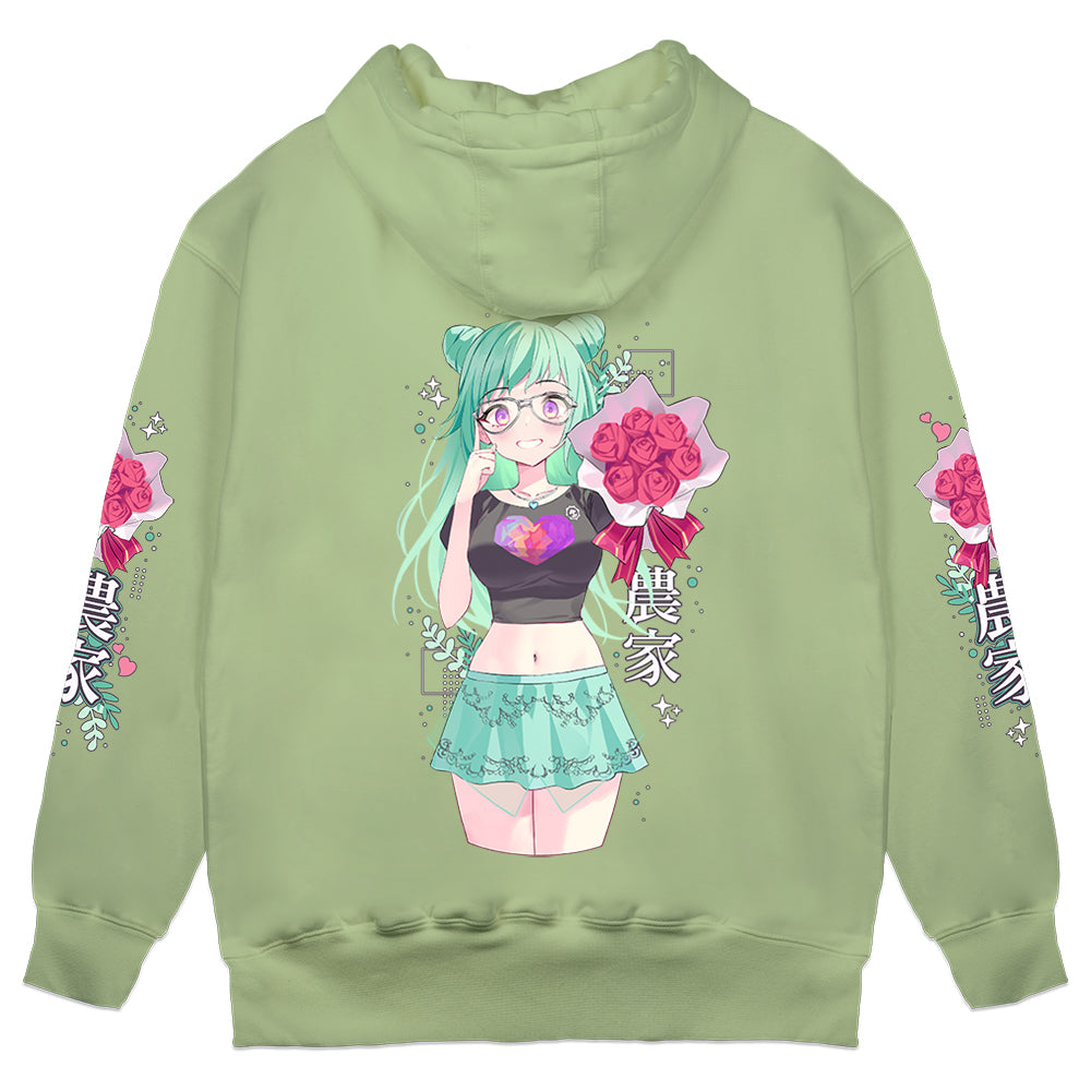 MintyMikkusu 'Farmer' Green Hoodie
