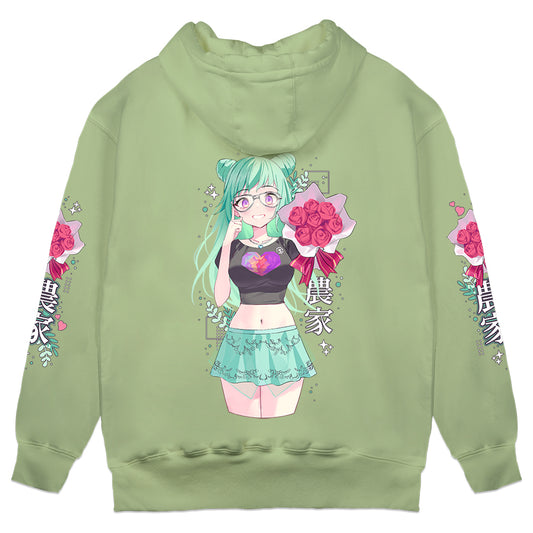 MintyMikkusu 'Farmer' Green Hoodie
