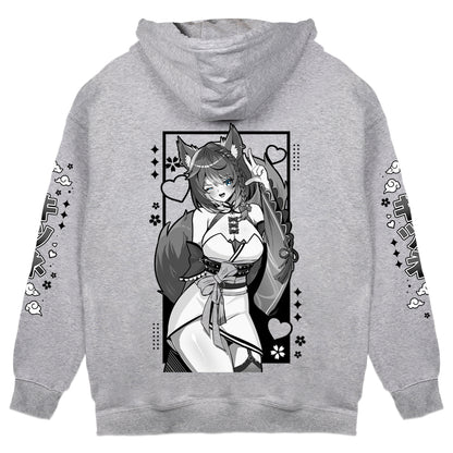 SarahAces "Mikon" Gray Hoodie
