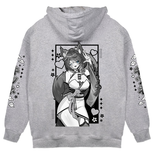 SarahAces "Mikon" Gray Hoodie
