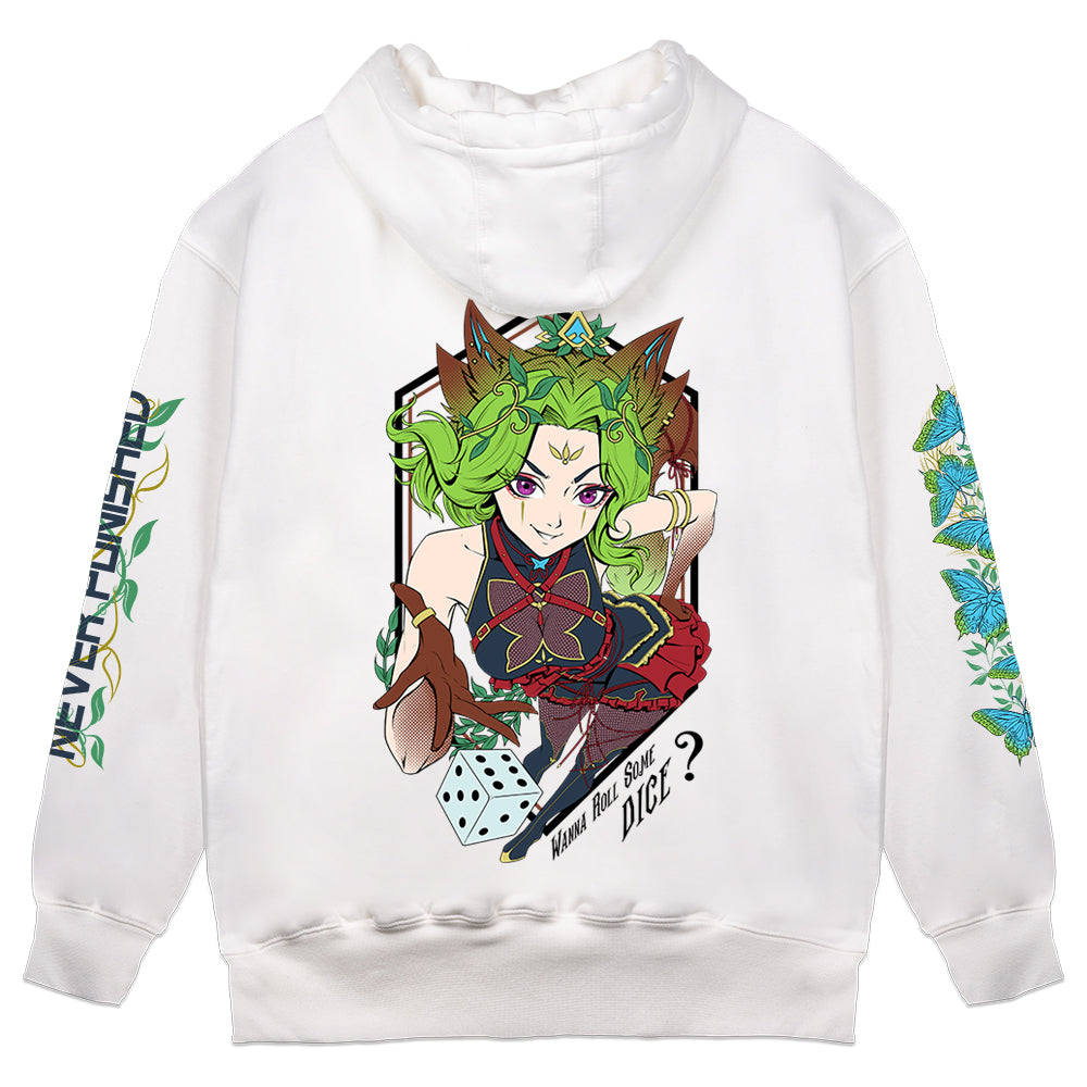 Gremlin Mae "Never Punished" White Hoodie