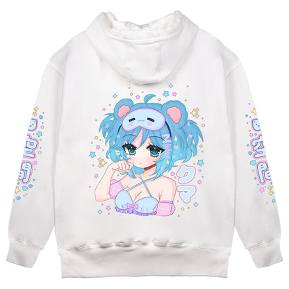 Stardust Kuma "Space Hibearnation" White Hoodie