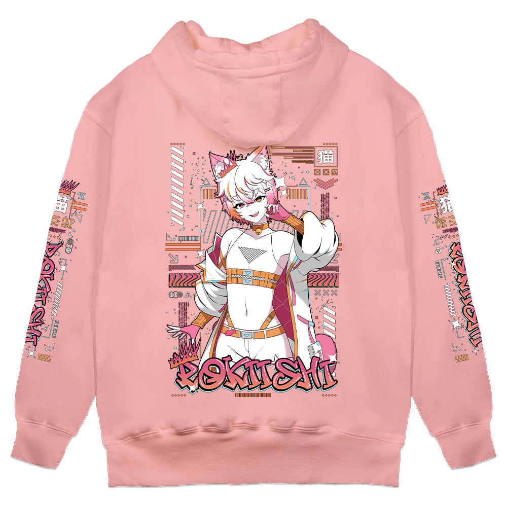 Rokiishi "Silly Catboy" Pink Hoodie