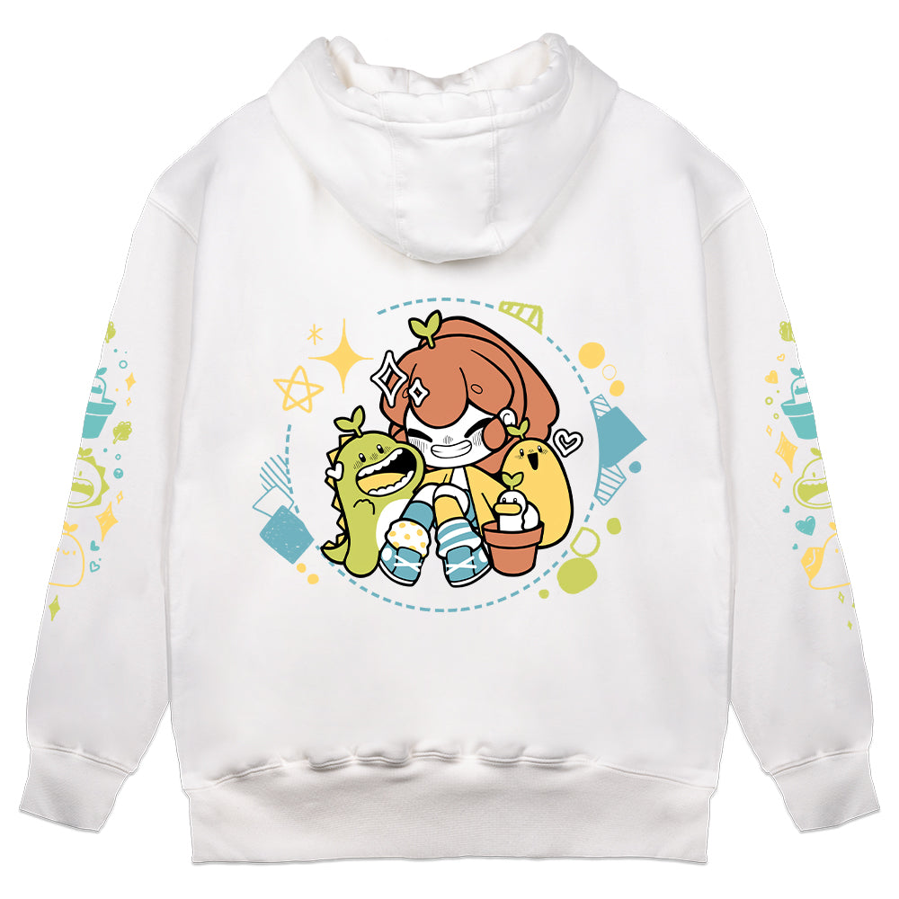 CookieTeaa 'Sprout' White Hoodie