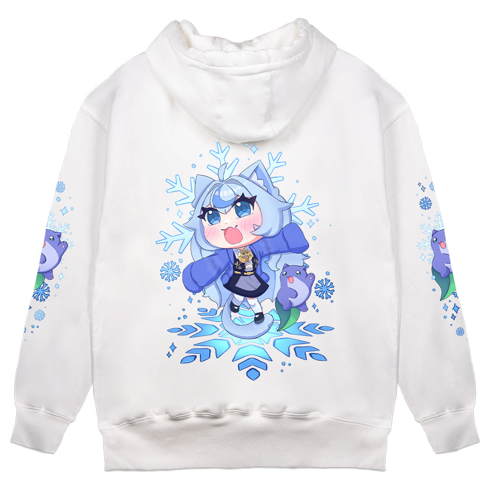 Maria 'Marpi' Bean "Winter Dance" White Hoodie