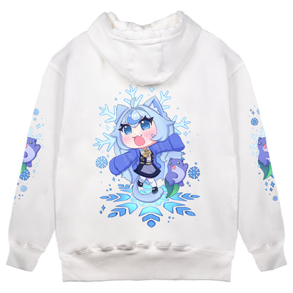 Maria 'Marpi' Bean "Winter Dance" White Hoodie