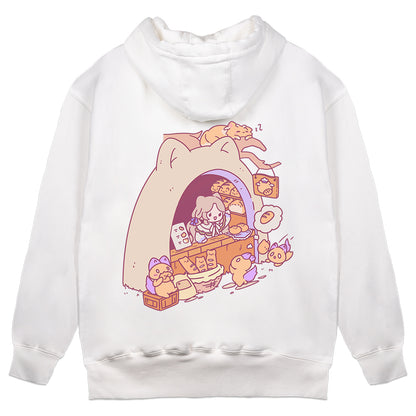Suirie "Pop-up Bakery" White Hoodie