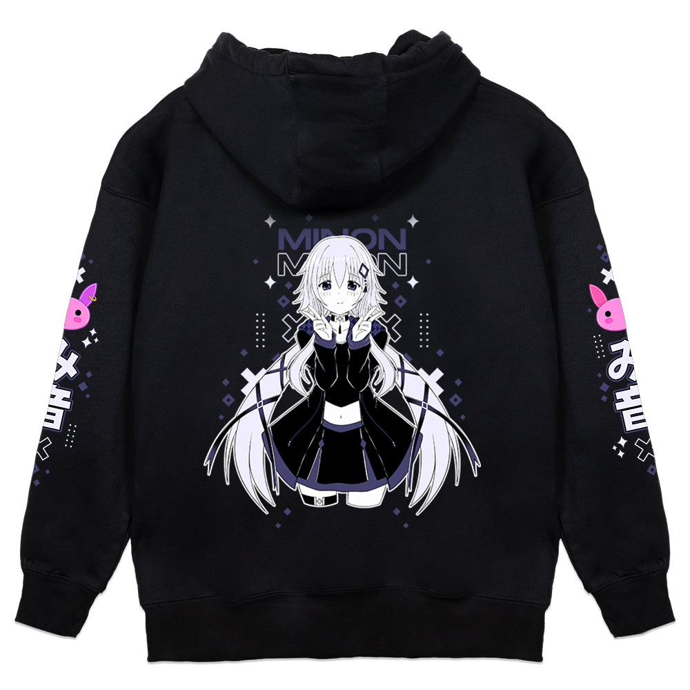 み音 "Minon CH" Idol Hoodie - Black