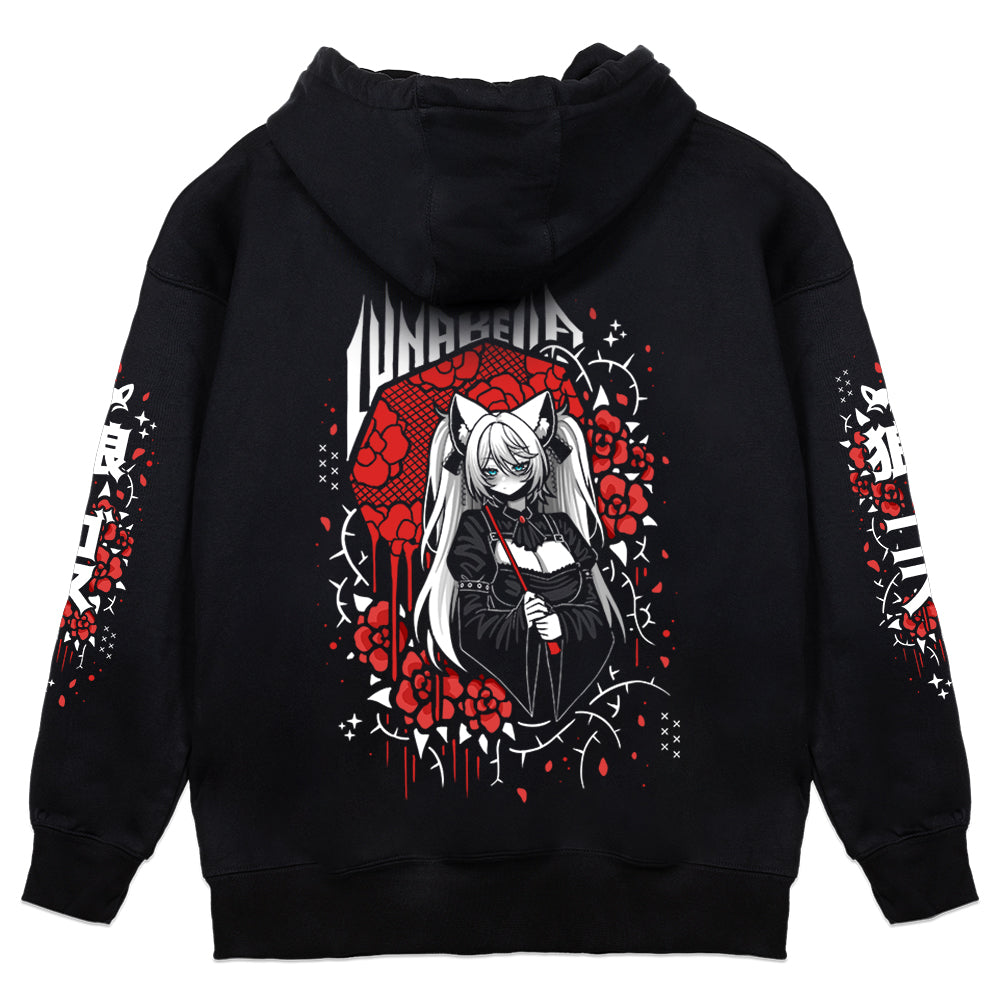 Luna Bella "Bleeding Roses" Hoodie - Black