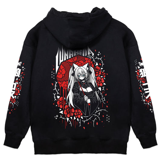 Luna Bella "Bleeding Roses" Hoodie - Black