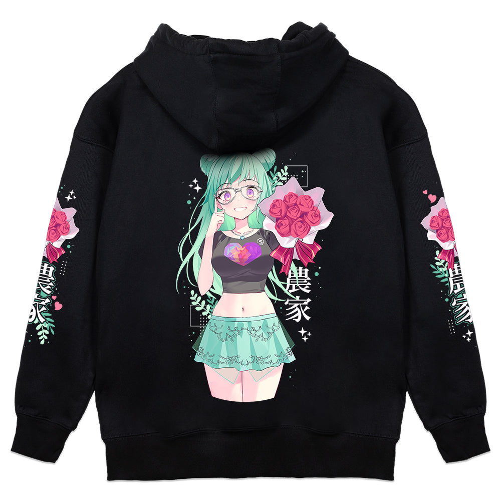 MintyMikkusu 'Farmer' Black Hoodie