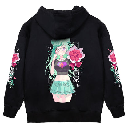 MintyMikkusu 'Farmer' Black Hoodie