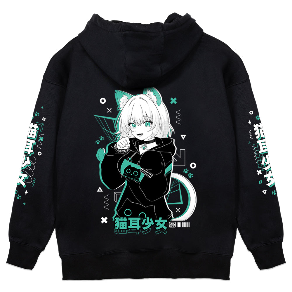 lovelymontana "Retro Catgirl" Hoodie