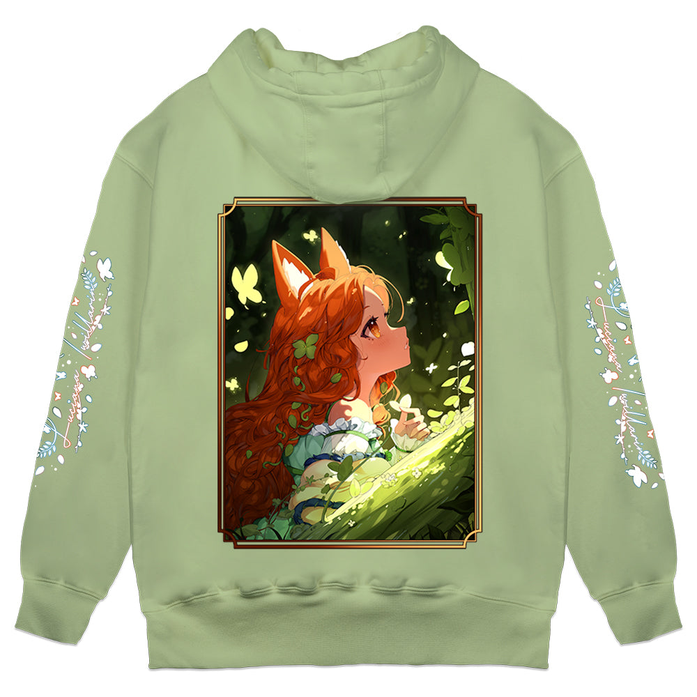 Twillarin "Forest Fox" Green Hoodie