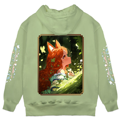 Twillarin "Forest Fox" Green Hoodie