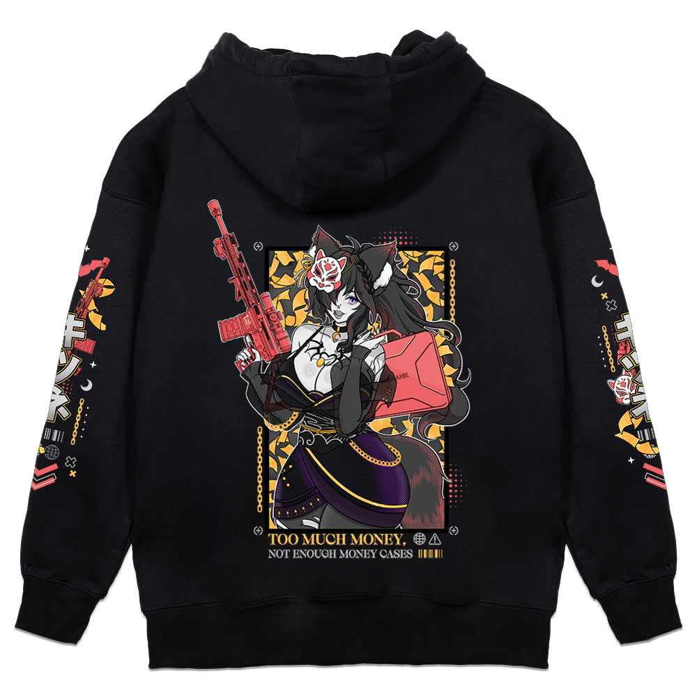 aWildKITsune Too Much Money Hoodie