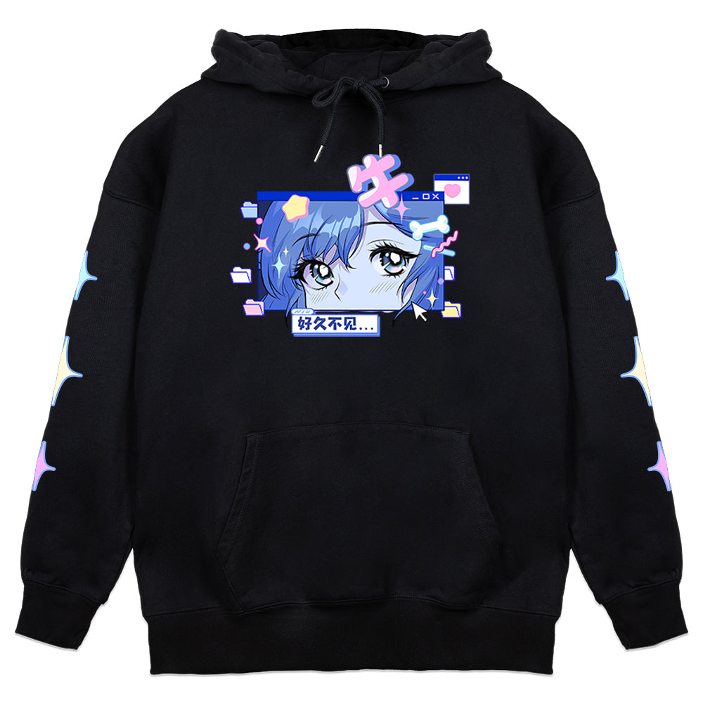 Niupao Retro Hoodie Black
