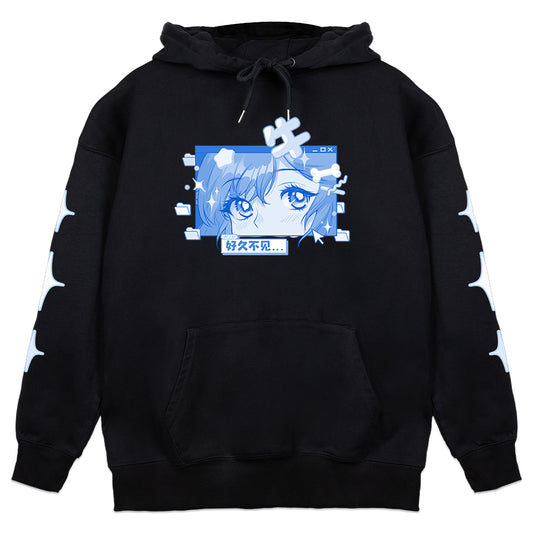 Niupao Monochrome Hoodie Black
