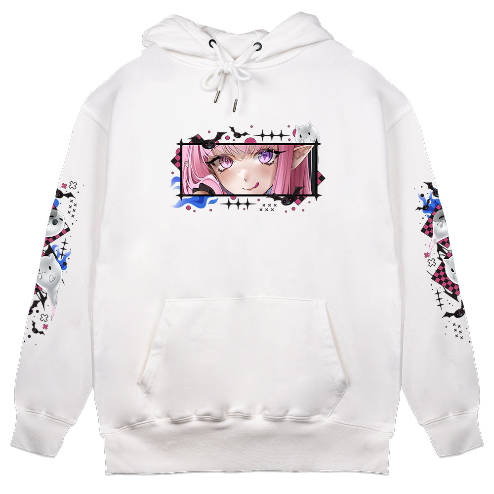 poppybeanvt "Phantom" Hoodie - White