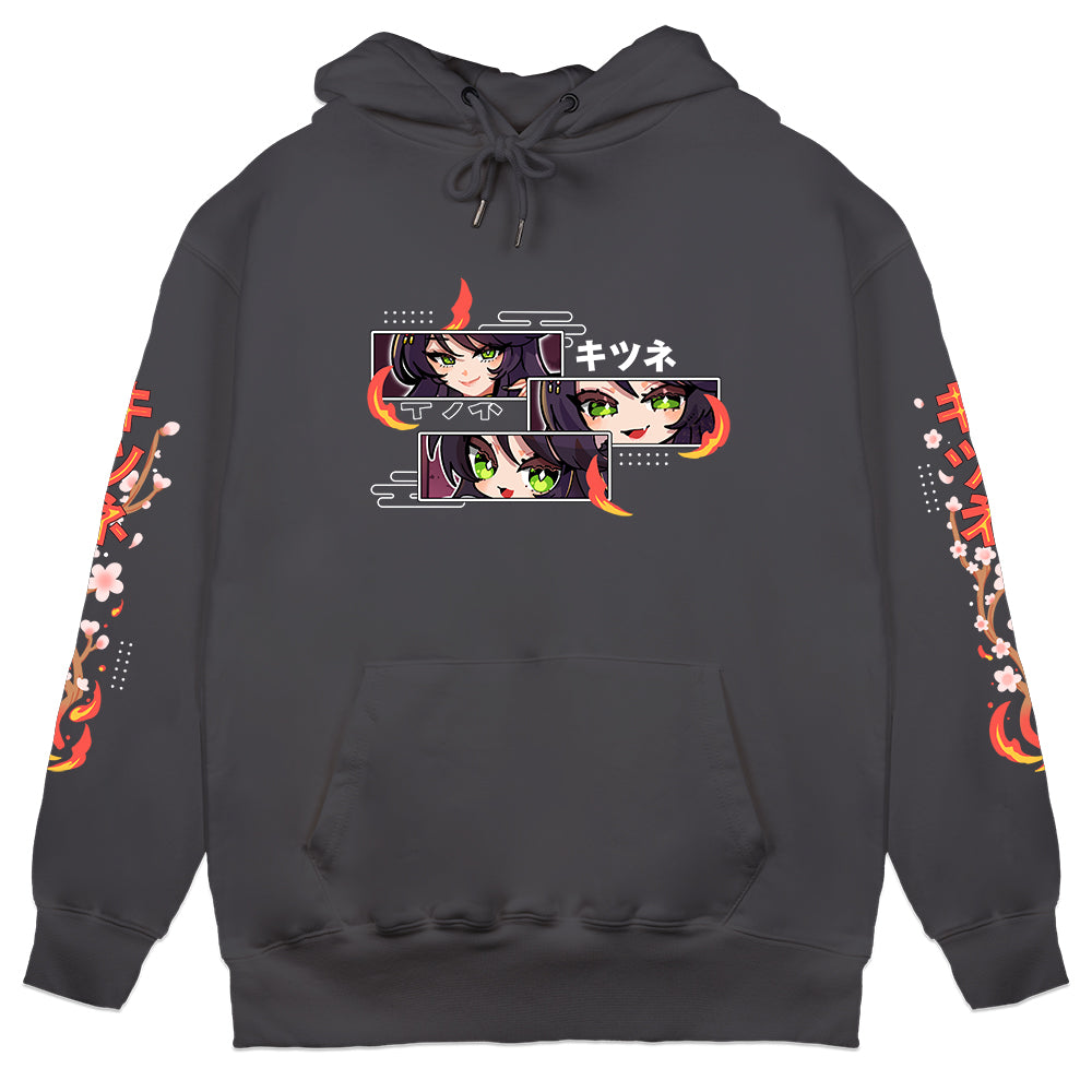 FireLordBrooke "Flames" Hoodie - Charcoal