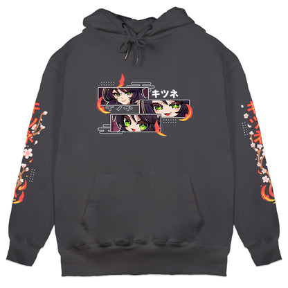 FireLordBrooke "Flames" Hoodie - Charcoal