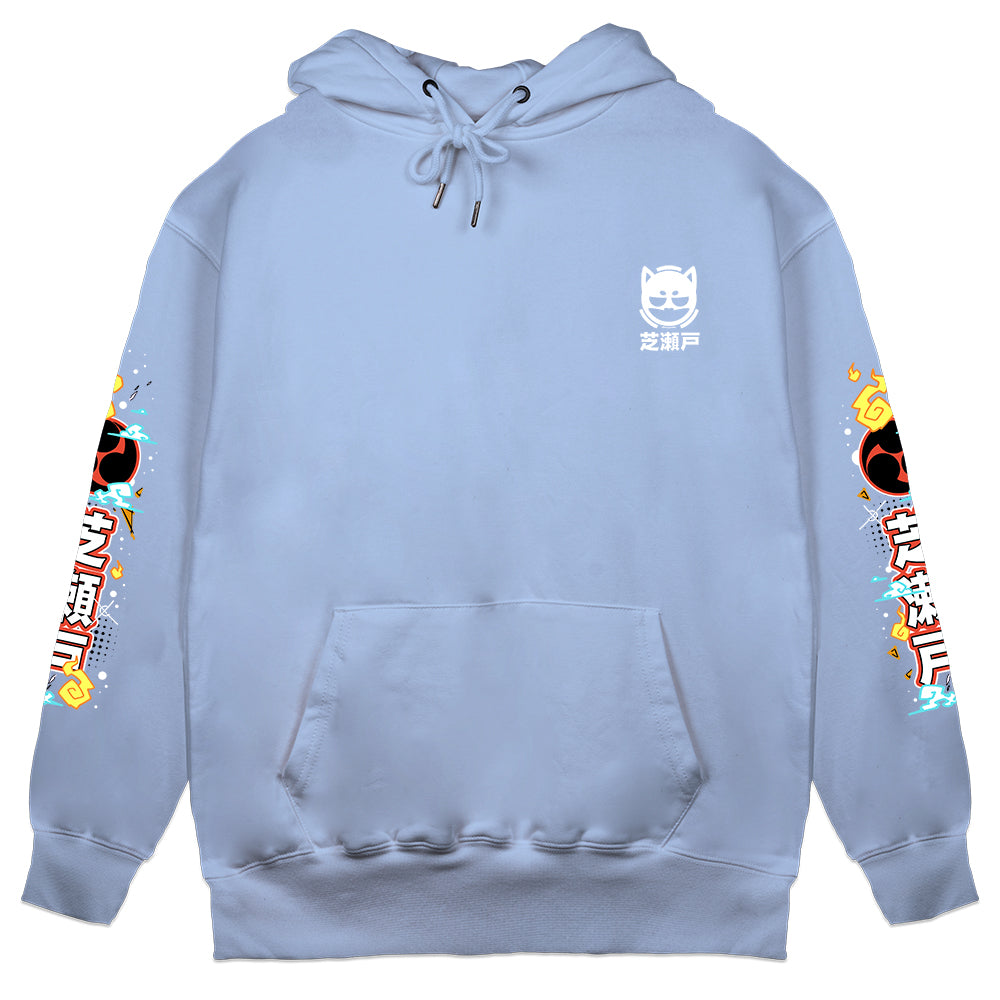 ShibaSeto "Torii Gate" Light Blue Hoodie