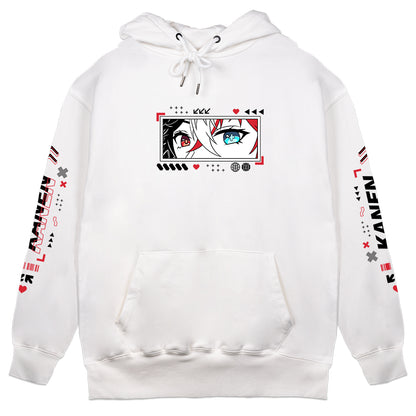 Kanenh "Techwear" White Hoodie