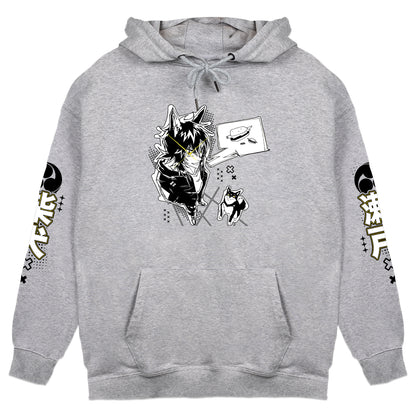 ShibaSeto "Burger" Gray Hoodie