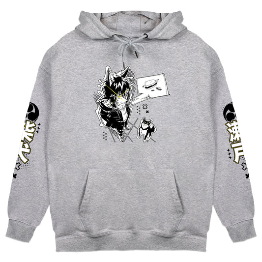 ShibaSeto "Burger" Gray Hoodie