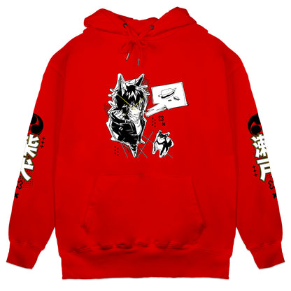 ShibaSeto "Burger" Red Hoodie