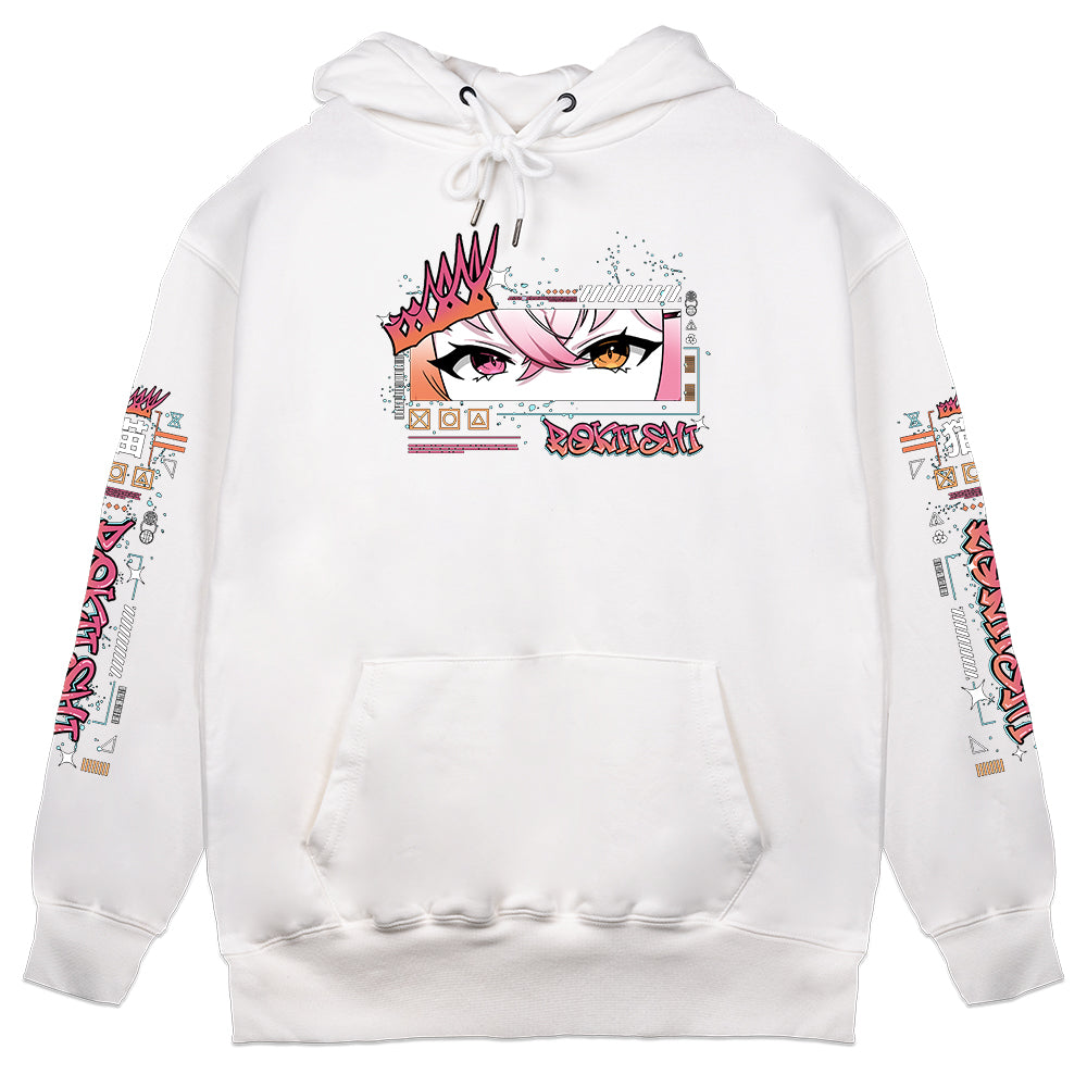 Rokiishi "Silly Catboy" White Hoodie