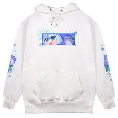 Maria 'Marpi' Bean "Winter Dance" White Hoodie
