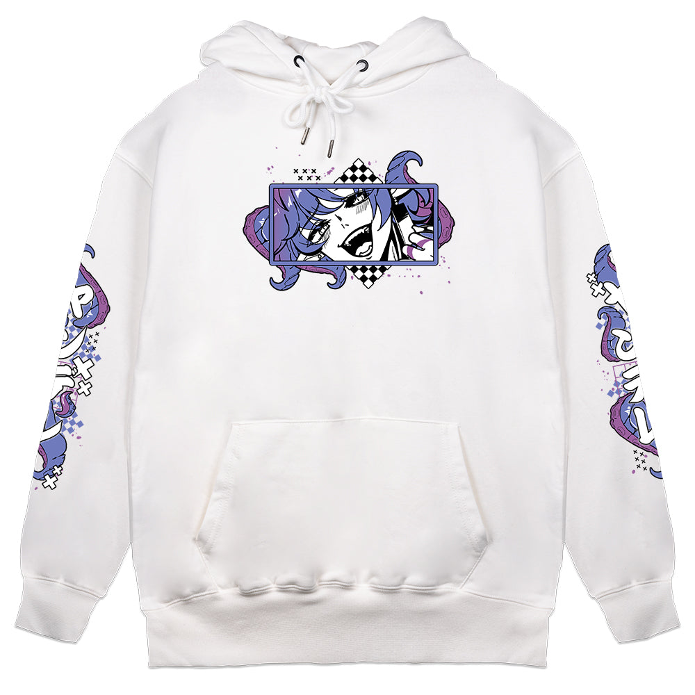 yanderegg Yandere Tentacles White Hoodie