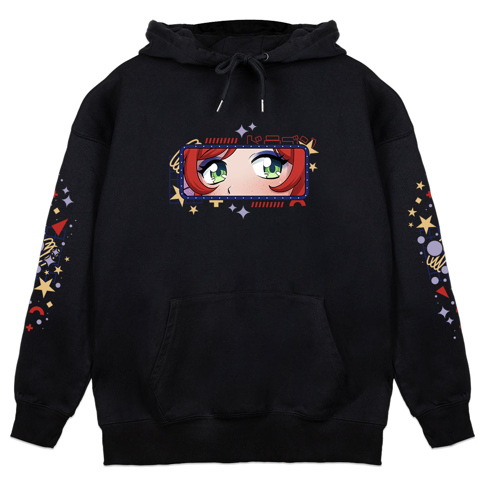 RaptorChan '90s Star Glitter' Hoodie