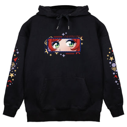 RaptorChan '90s Star Glitter' Hoodie