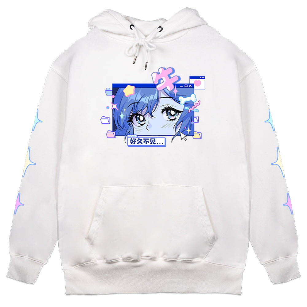 Niupao Retro Hoodie White