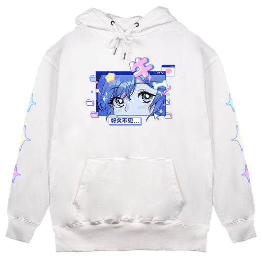 Niupao Retro Hoodie White