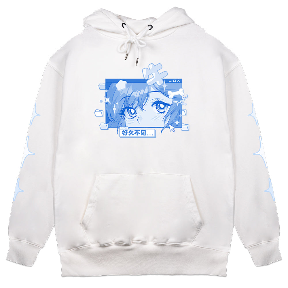 Niupao Monochrome Hoodie White