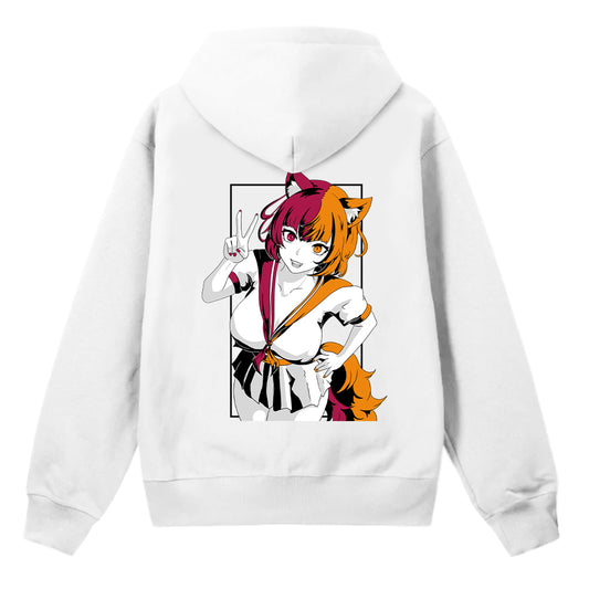 Liivya Peace Hoodie (White)