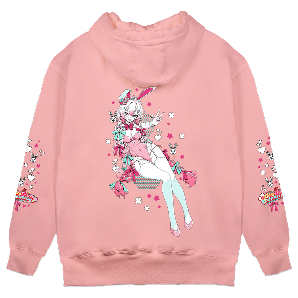 Hysteria.EVE "Very Bunny Valentine's" Hoodie - Pink