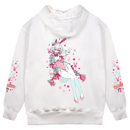 Hysteria.EVE "Very Bunny Valentine's" Hoodie - White