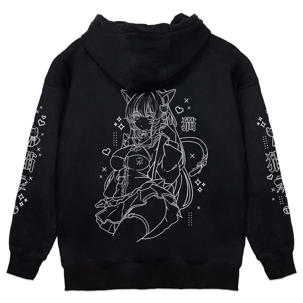 liljuju Sleepy Cat Hoodie